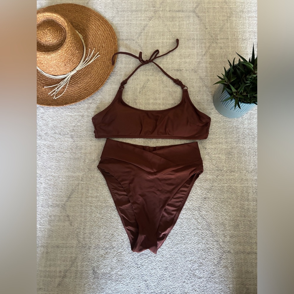 Aerie Brown Bikini Set